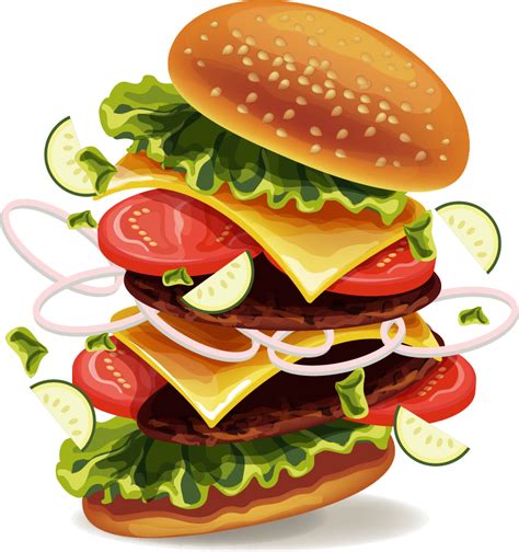 King Hamburger Burger Food Drink Fries Dog Transparent HQ PNG Download ...