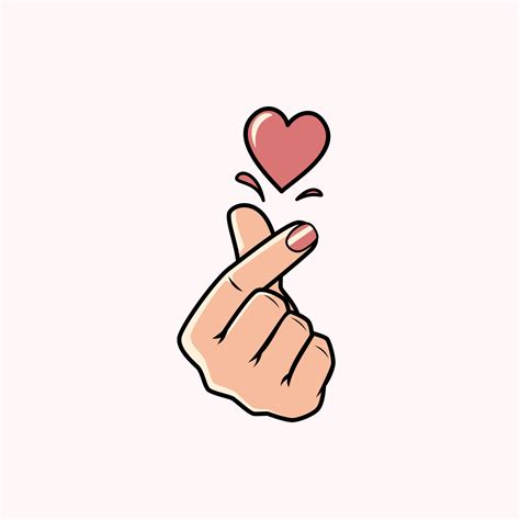 Finger Heart Svg Korean Finger Heart Clipart Kpop Finger Heart Png ...