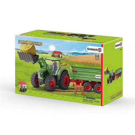 Schleich® Farm World Tractor with Trailer Figure | Bed Bath & Beyond ...