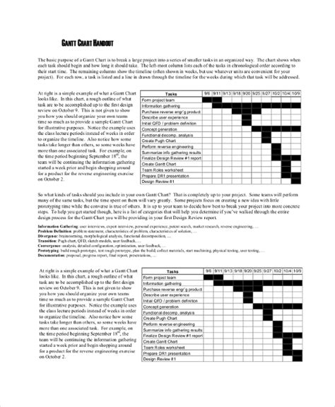 Microsoft Office Gantt Chart Template