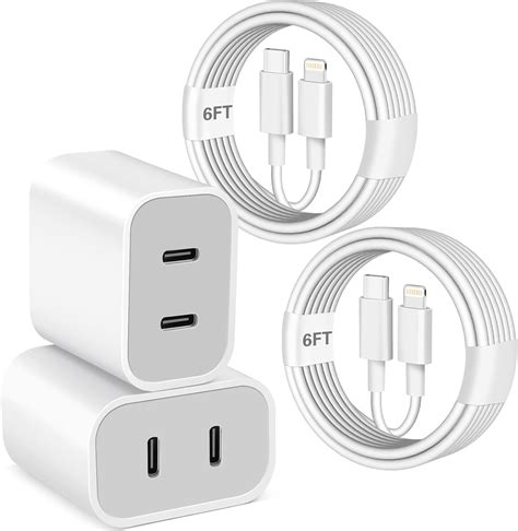 Amazon.com: Fast Charger iPhone,iPhone Charger Fast Charging Dual Port ...