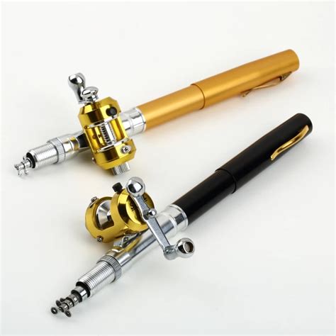 5014 New Mini fishing rod micro pen rod set hand lever portable field ...