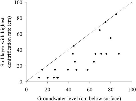 Soil layer with the highest denitrification rate per sampling event and ...