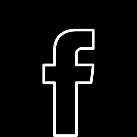 Facebook Logo Black White