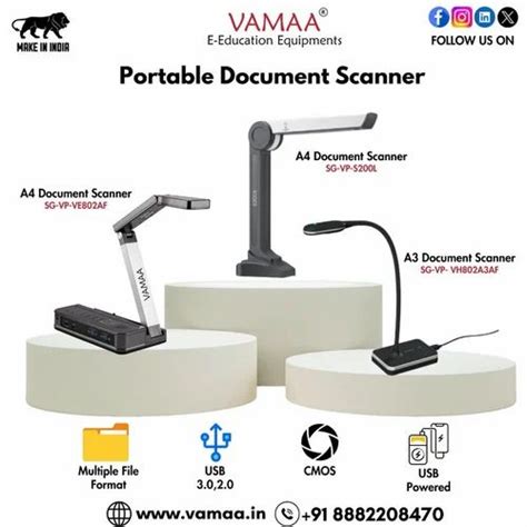 Portable Document And Photo Scanner, A4 at Rs 17999.00/piece in Kolkata ...