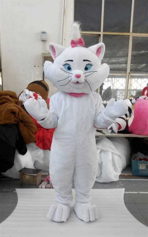 Custom made Marie the Cat mascot costumes for adults