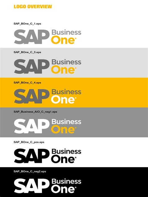 SAP Business One Logo Overview | PDF