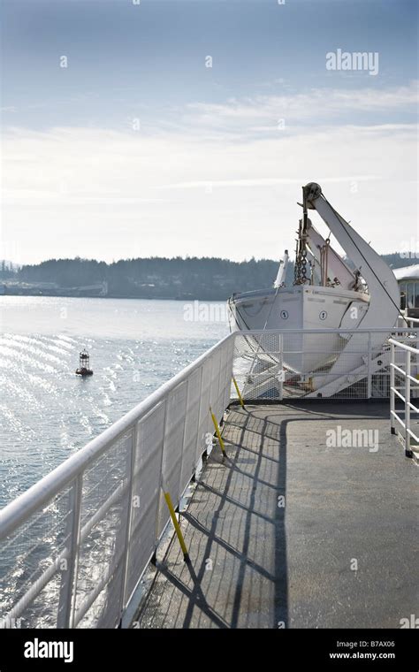 Gulf Islands View from Ferry Stock Photo - Alamy