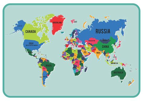 Printable World Map With Countries