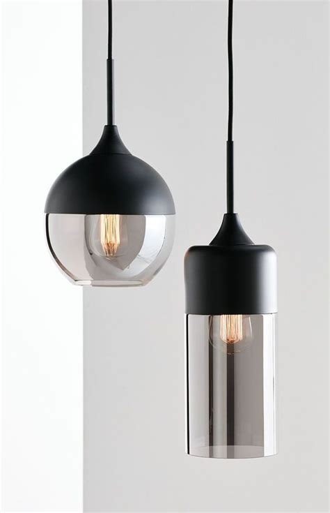 Lunar 1 Light Round Pendant in Black/Smoke | Beacon Lighting | Bathroom ...