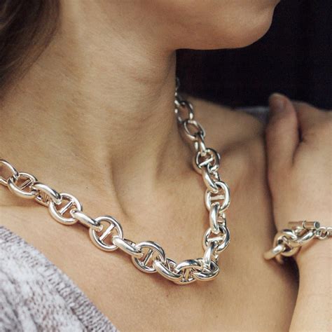 Sterling Silver Chunky Link Chain Necklace – Otis Jaxon Silver Jewellery