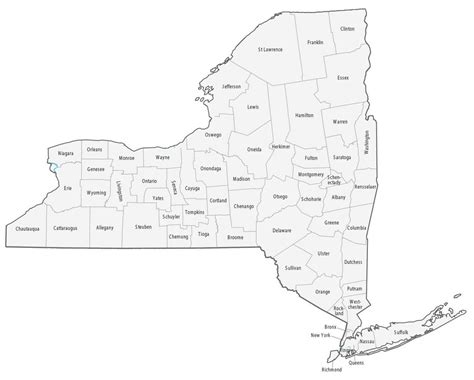 New York State Map With Cities And Counties - Get Latest Map Update