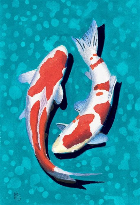 Koi Fish Original Painting - Etsy