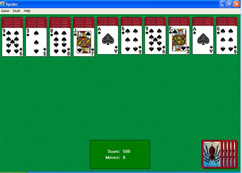 an image of a computer screen with playing cards in the game, which is ...