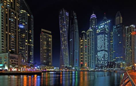 Dubai at Night Wallpapers - 4k, HD Dubai at Night Backgrounds on ...