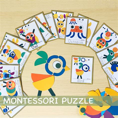 Montessori Printable Puzzle Preschool Toddler Activities - Etsy Australia