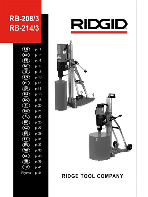 Drilling_System_RB-208-3_RB-214-3_Manual | PDF | Drill | Screw