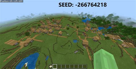 Huge Double Village Seed (Bedrock, v1.10.0, Experimental Gameplay ...