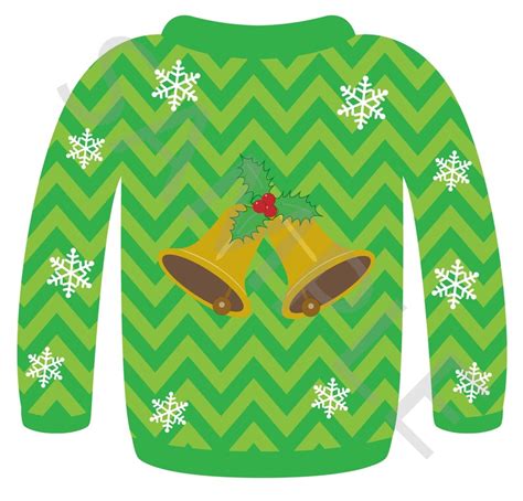 Colorful Ugly Christmas Sweater Clip-art Set in a PNG format. | Etsy