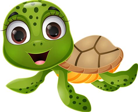 Cute sea turtle cartoon on white background 13488836 Vector Art at Vecteezy