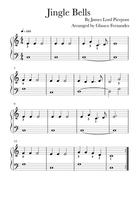 Jingle Bells Piano Sheet Music at Perry Reichert blog