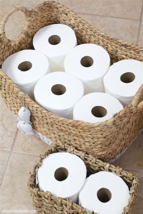 DIY Toilet Paper Storage Basket | Altamonte Family