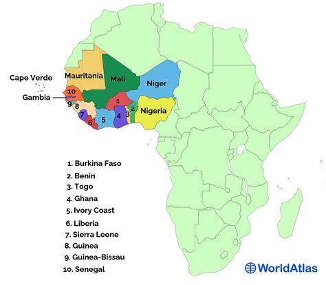 West African Countries Worldatlas