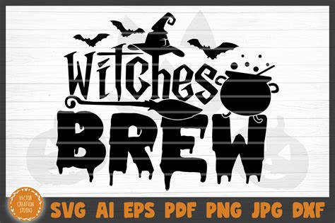 Cauldron cut file Witches Brew Witches brew svg Cricut file Silhouette ...