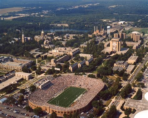 Old Notre Dame Stadium Aerial - Photo Taken Before 1997 | Big 10 ...