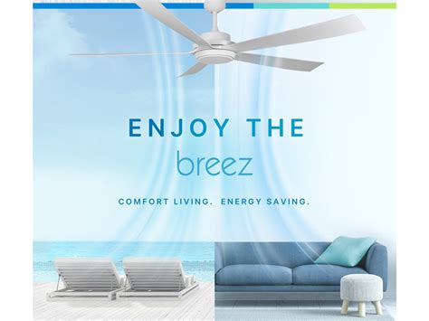 Delta Breez Pleasanton, 72-inch 5-Blade, Wet Rated, Ceiling Fan with ...