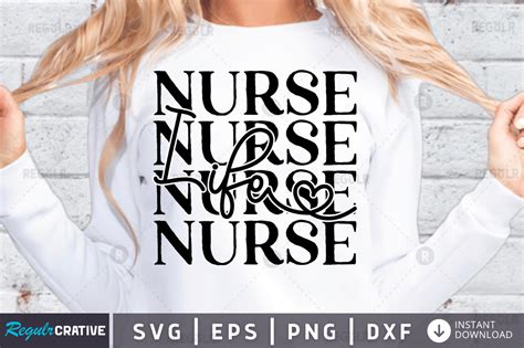 Nurse life svg png cricut file