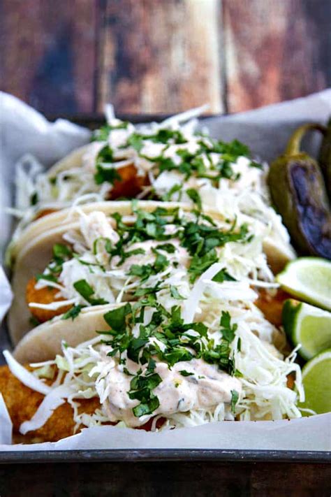 Crispy Beer Battered Fish Tacos • The Wicked Noodle