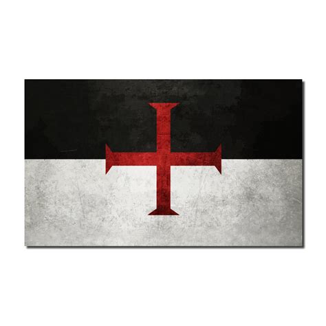 Knights Templar Classic Flag Decal – Warrior 12