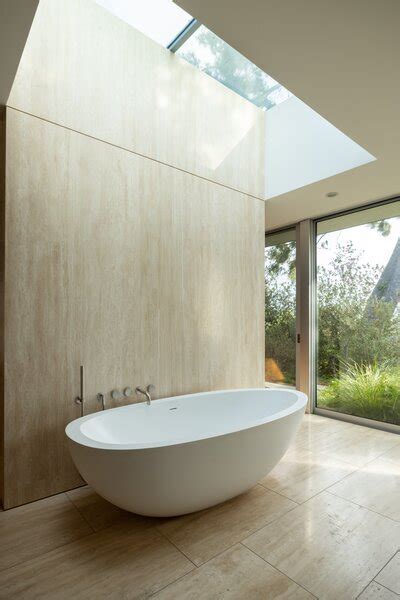 Bathroom Stone Slab Walls Design Photos and Ideas - Dwell