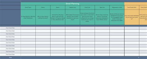 Email Marketing Planning Template [Free Download]