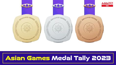 Asian Games Medal Tally 2023, Check country Wise Medals List