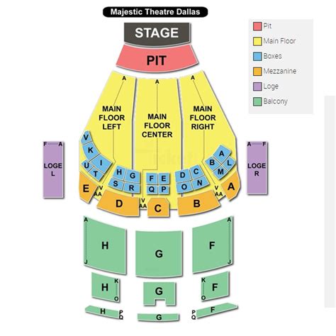 Majestic Theatre Dallas Seating Chart | Majestic Theatre Dallas