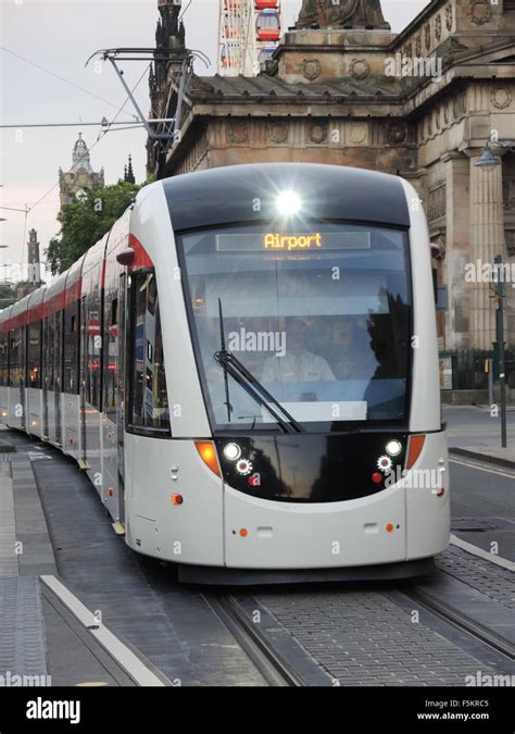 Edinburgh airport tram hi-res stock photography and images - Alamy