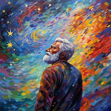 Premium AI Image | Abstract art Colorful painting art portrait of ...