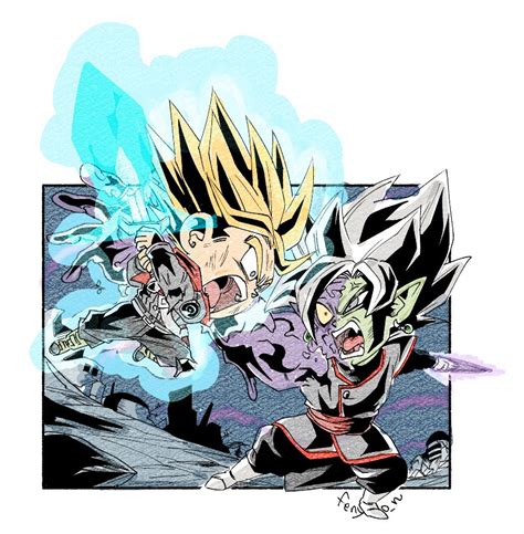 Trunks vs. Zamasu by @fenyo_n : dbz