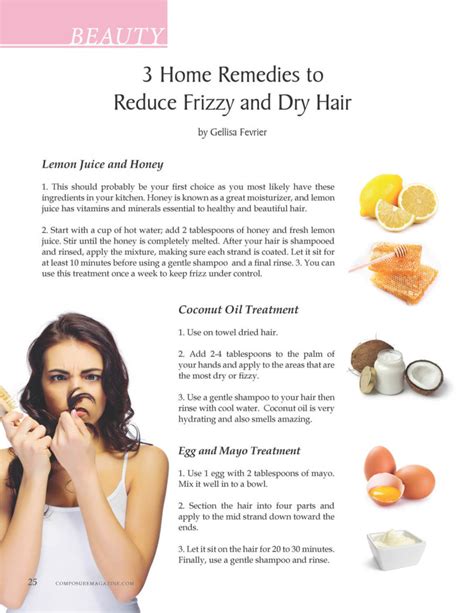 3 Home Remedies to Reduce Frizzy and Dry Hair – Composure Magazine