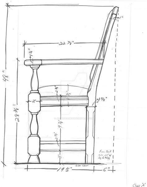 Chair 1 Side Elevation by JPaulDesigns on DeviantArt