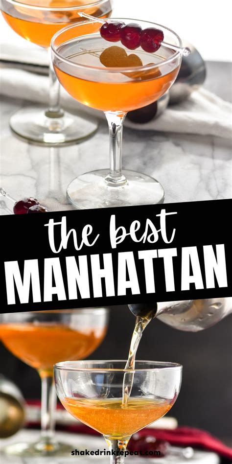 Manhattan Drink Recipe - Shake Drink Repeat