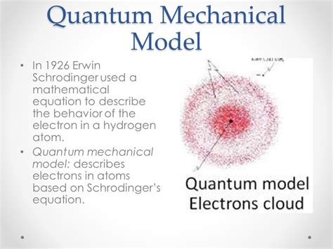 Electron Cloud Quantum Mechanical Model Of The Atom - Vários Modelos