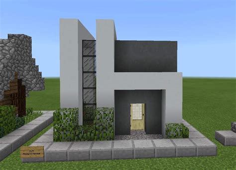 Modern White Concrete House Minecraft Available in a multitude of color ...