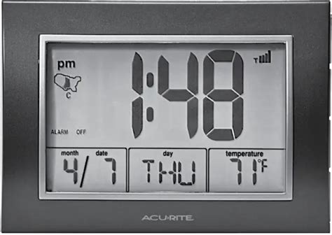 ACURITE 13131A3 Atomic Alarm Clock Instruction Manual