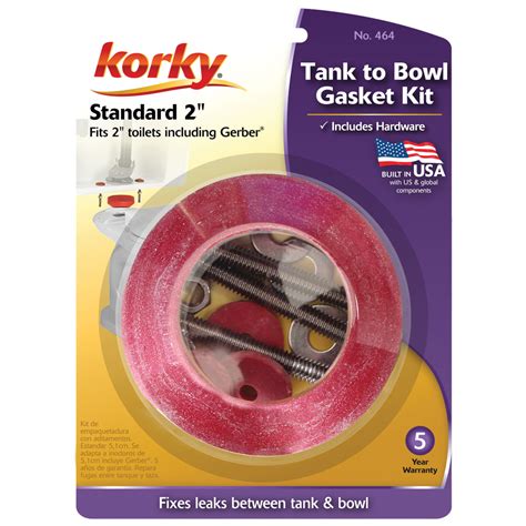 2" Toilet Tank to Bowl Gasket & Hardware Kit - Korky