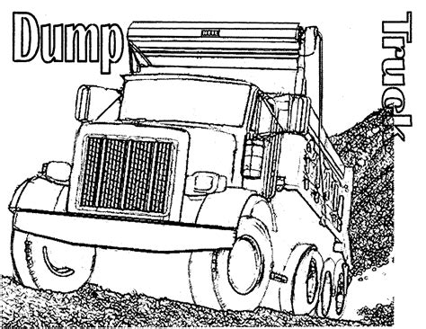 Free Printable Dump Truck Coloring Pages For Kids