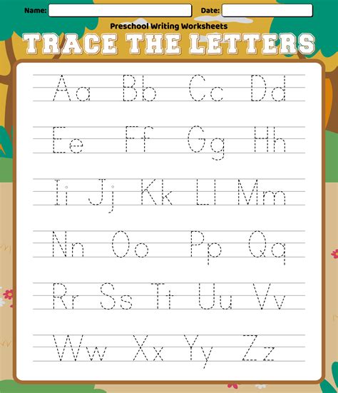 Alphabet Worksheet For Kids