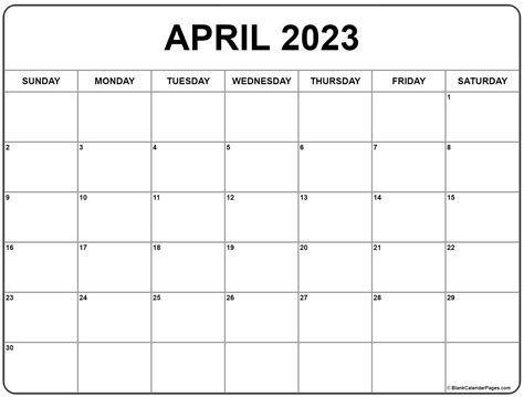 April 2023 calendar | free printable calendars